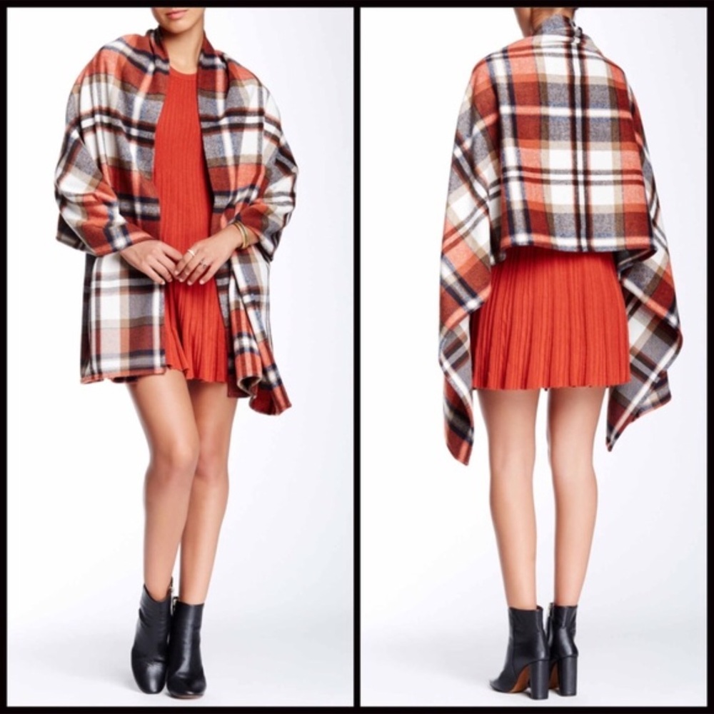 LUXE CAPE BLANKET PONCHO WRAP A2C - Picture 4 of 10
